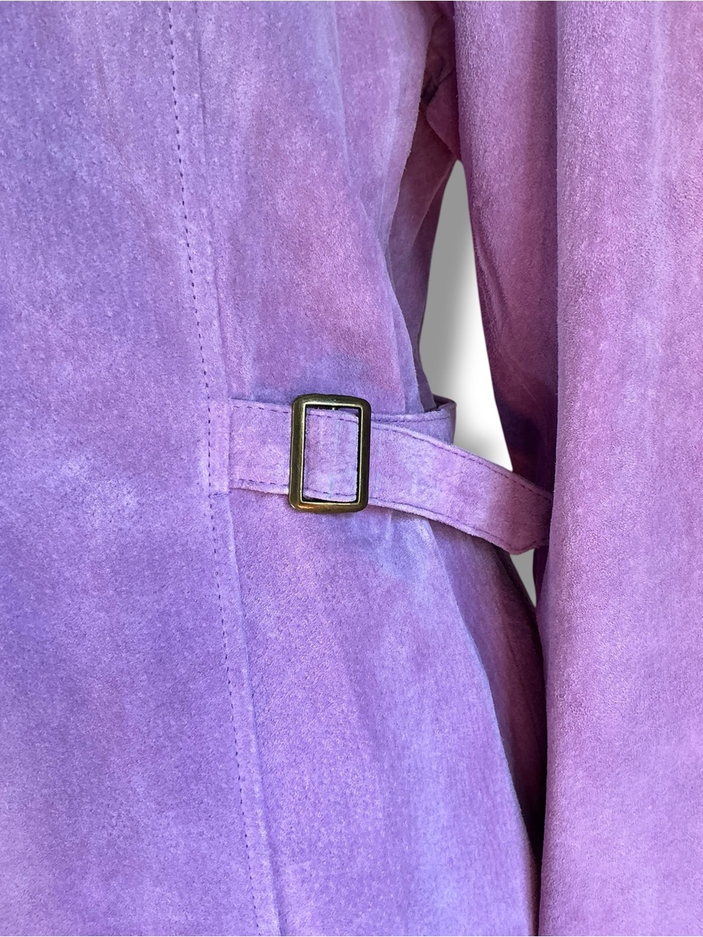 Relativity Lavender Suede Zip-Front Jacket - Picture 4 of 9